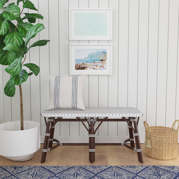 Butler Specialty Marcella Coastal-inspired Rattan Bench – Stylish And Durable Seating For Entryways And Living Rooms Dark Brown Rattan,Polyurethane Synthetic (Pe) Rattan 5483295-butler