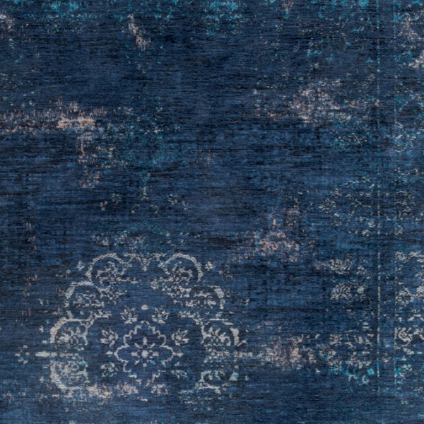 HomeRoots 3' Blue and Gray Medallion Non-Skid Area Rug - Elegant Design for Warmth and Style in Any Room 9' X 13' 548339