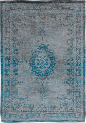 HomeRoots 3' Gray and Green Medallion Non-Skid Area Rug – Stylish and Safe for High Traffic Spaces, Easy Care 9' X 13' 548345