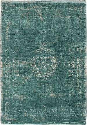 HomeRoots 3' Gray and Green Medallion Area Rug - Non-Skid Backing for Safe Entryways, Stylish and Durable Design 5' X 7' 548353