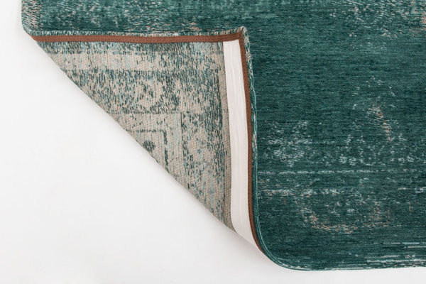 HomeRoots 3' Gray and Green Medallion Area Rug - Non-Skid Backing for Safe Entryways, Stylish and Durable Design 6' X 8' 548354