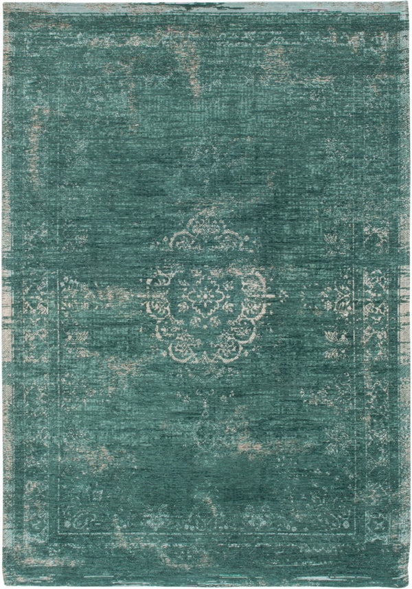 Homeroots 7' X 9' Gray And Green Medallion Non Skid Area Rug  100% Pet 548355