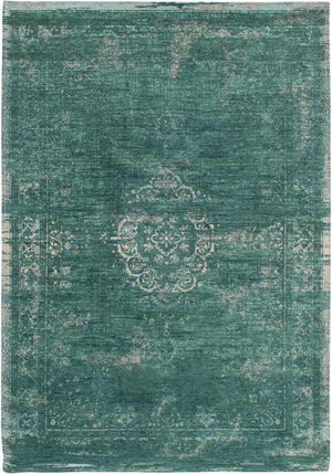 Homeroots 8' X 11' Gray And Green Medallion Non Skid Area Rug  100% Pet 548356