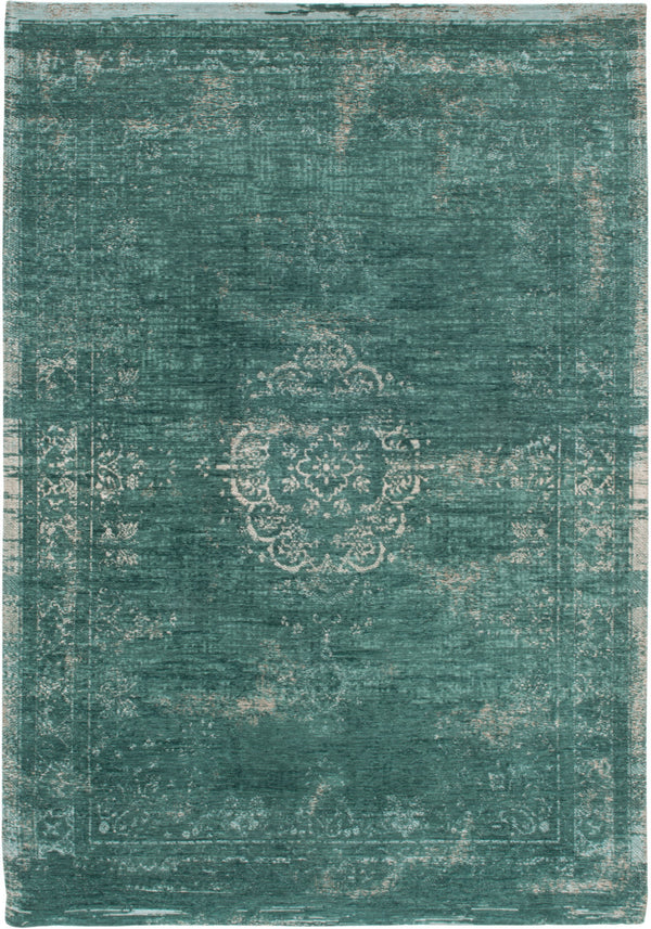 Homeroots 8' X 11' Gray And Green Medallion Non Skid Area Rug  100% Pet 548356