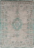 Homeroots 3' X 5' Gray And Green Medallion Non Skid Area Rug  100% Pet 548358