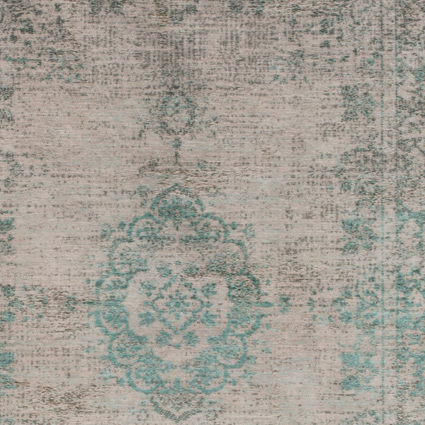 Homeroots 5' X 7' Gray And Green Medallion Non Skid Area Rug  100% Pet 548359