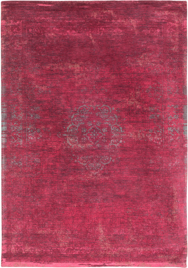Homeroots 3' X 5' Gray And Pink Medallion Non Skid Area Rug  100% Pet 548364