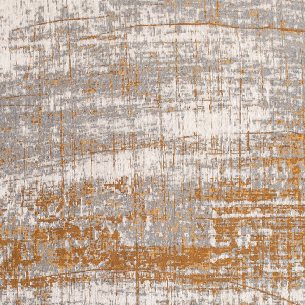 Homeroots 6' X 8' Gray And Gold Abstract Non Skid Area Rug  100% Pet 548390