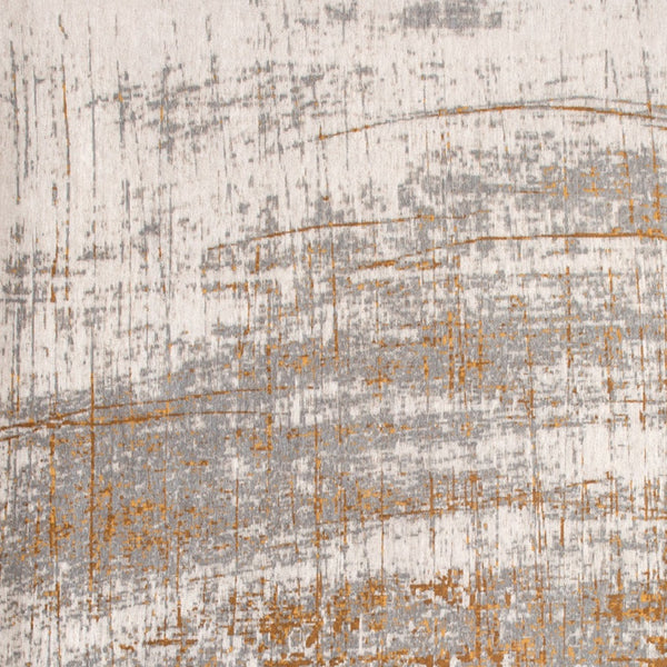 Homeroots 8' X 11' Gray And Gold Abstract Non Skid Area Rug  100% Pet 548392