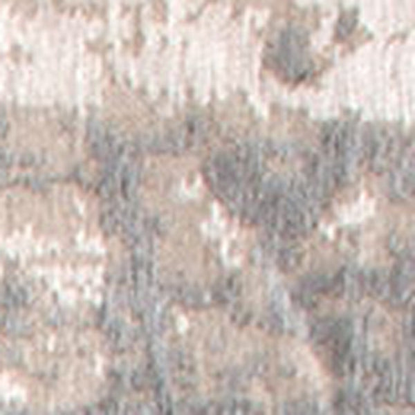HomeRoots 3' Gray and White Abstract Non-Skid Area Rug - Modern Design for Entryways and Kitchens, Easy Care 7' X 9' 548399