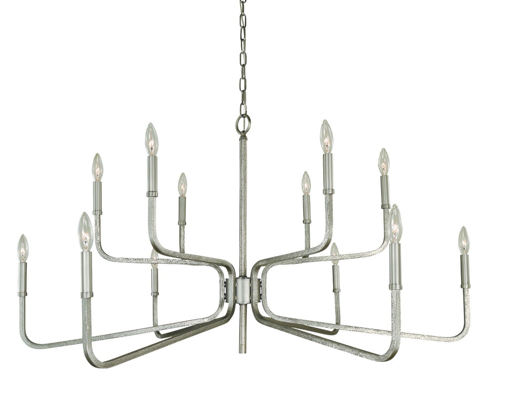Framburg 12-light Elegant Dining Chandelier With Stunning Mahogany Bronze Finish And Champagne Marble Glass Satin Pewter Metal 5484 Sp