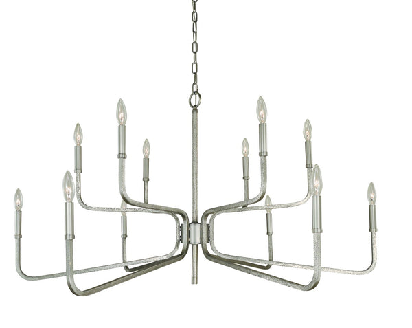 Framburg 12-light Elegant Dining Chandelier With Stunning Mahogany Bronze Finish And Champagne Marble Glass Satin Pewter Metal 5484 Sp