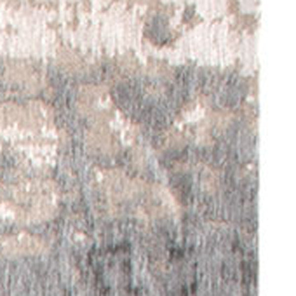 Homeroots 8' X 11' Gray And White Abstract Non Skid Area Rug  100% Pet 548400