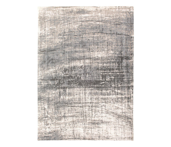 HomeRoots 9' Modern Gray and White Abstract Non-Skid Area Rug - Perfect for High-Traffic Spaces and Style! 548401