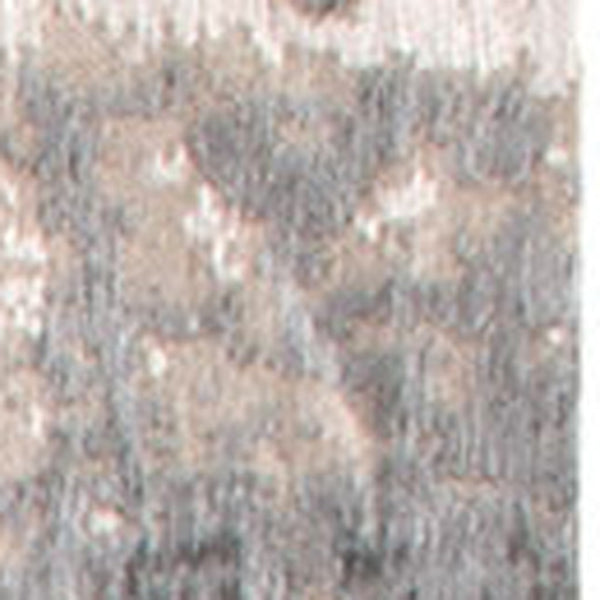 HomeRoots 9' Modern Gray and White Abstract Non-Skid Area Rug - Perfect for High-Traffic Spaces and Style! 548401