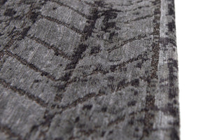 HomeRoots 3'' Black and Gray Chevron Non Skid Area Rug - Modern Design for Entryways and High-Traffic Spaces 3' X 5' 548420