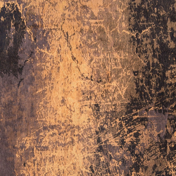 HomeRoots 3' Yellow and Brown Abstract Non-Skid Area Rug - Modern Design for Entryways and Cozy Spaces 8' X 11' 548440