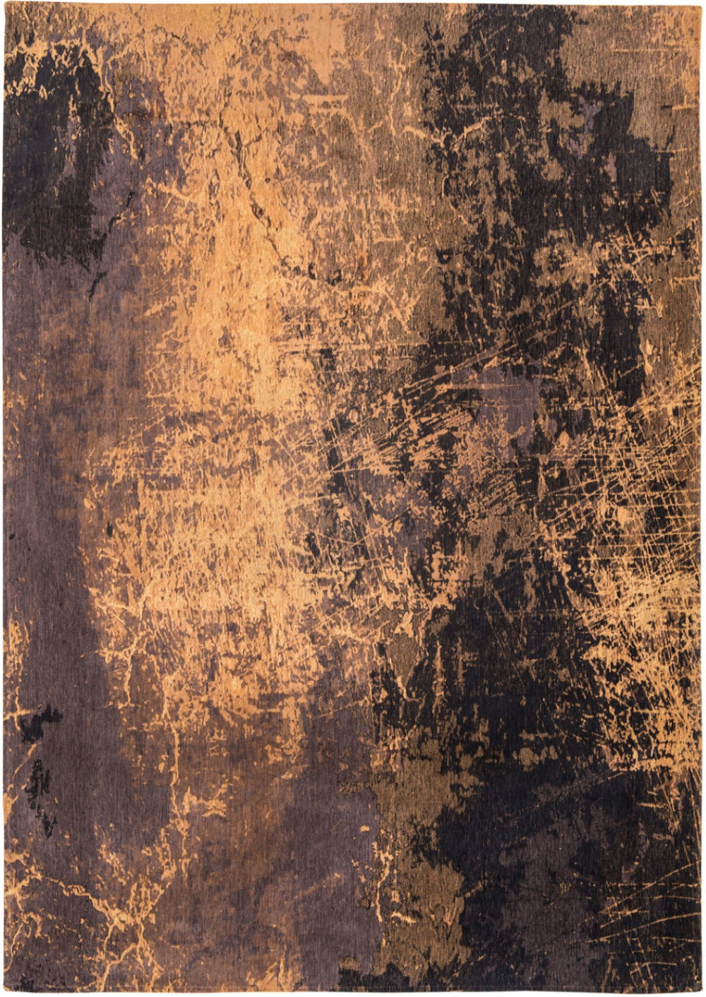 HomeRoots 9' X 13' Yellow and Brown Abstract Non-Skid Area Rug – Modern Design for Stylish, Safe Spaces! 548441