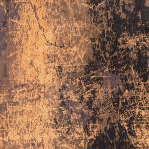 Homeroots 5' Yellow And Brown Round Abstract Non Skid Area Rug  100% Pet 548442