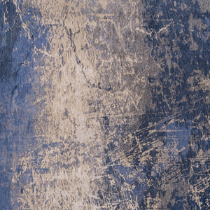 Homeroots 5' X 7' Blue And Gray Abstract Non Skid Area Rug  100% Pet 548445