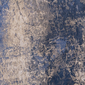 HomeRoots 3'' Blue and Gray Abstract Non-Skid Area Rug for Entryways and Kitchens - Modern, Low-Pile Design 6' X 8' 548446
