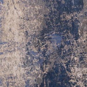 Homeroots 7' X 9' Blue And Gray Abstract Non Skid Area Rug  100% Pet 548447