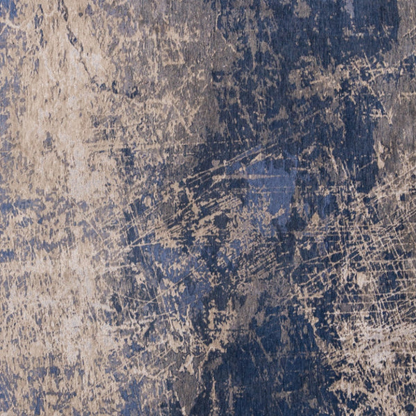 Homeroots 7' X 9' Blue And Gray Abstract Non Skid Area Rug  100% Pet 548447