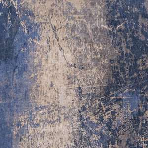 Homeroots 9' X 13' Blue And Gray Abstract Non Skid Area Rug  100% Pet 548449