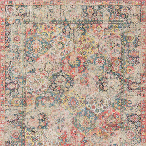 HomeRoots 5' Elegant Red Oriental Area Rug with Non-Skid Backing for Safe and Stylish Home Decor Solutions 8' X 11' 548470