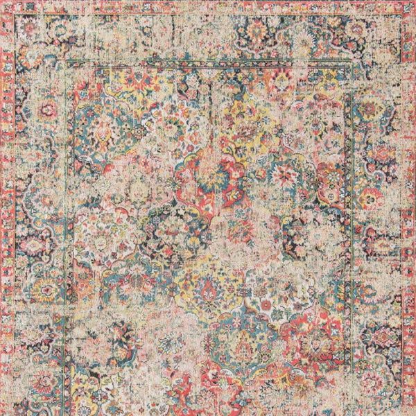 HomeRoots 5' Elegant Red Oriental Area Rug with Non-Skid Backing for Safe and Stylish Home Decor Solutions 8' X 11' 548470