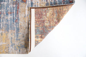 HomeRoots 9' X 13' White Abstract Non-Skid Area Rug - Stylish, Durable, Modern Design for High-Traffic Spaces 548477