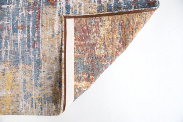 HomeRoots 9' X 13' White Abstract Non-Skid Area Rug - Stylish, Durable, Modern Design for High-Traffic Spaces 548477