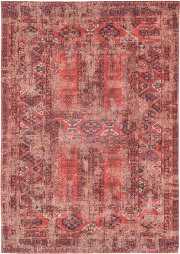 HomeRoots 5' Red Oriental Area Rug with Non-Skid Backing - Timeless Elegance for Entryways and Living Spaces 5' X 7' 548504