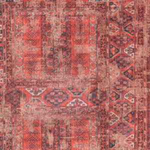 Homeroots 8' X 11' Red Oriental Non Skid Area Rug  100% Pet 548507