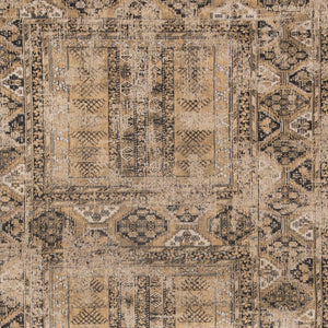 Homeroots 6' X 8' Brown Oriental Non Skid Area Rug  100% Pet 548510