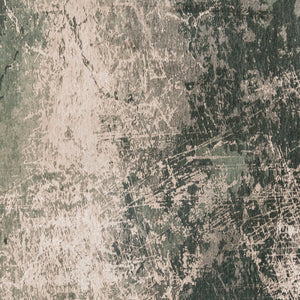 Homeroots 7' X 9' Beige And Green Abstract Non Skid Area Rug  100% Pet 548517