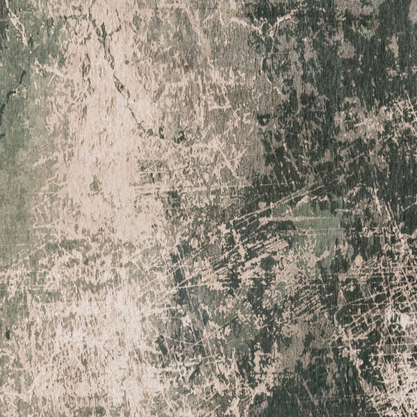 Homeroots 7' X 9' Beige And Green Abstract Non Skid Area Rug  100% Pet 548517