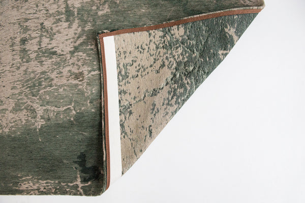 Homeroots 9' X 13' Beige And Green Abstract Non Skid Area Rug  100% Pet 548519