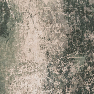 HomeRoots 3' Beige and Green Abstract Area Rug – Stylish Non-Skid Design for Entryways and Small Spaces 5' Round 548520