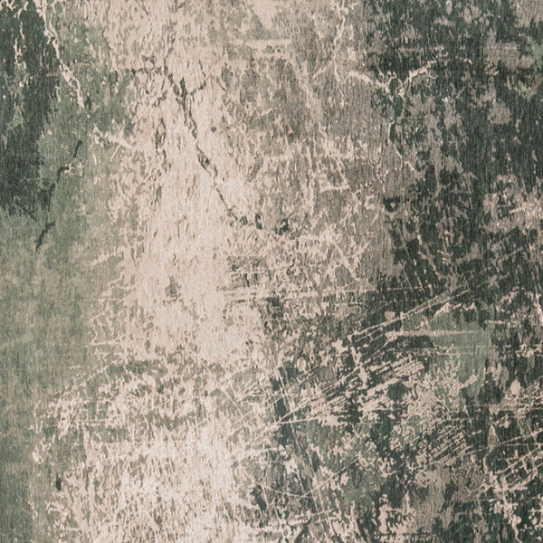HomeRoots 3' Beige and Green Abstract Area Rug – Stylish Non-Skid Design for Entryways and Small Spaces 5' Round 548520