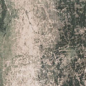HomeRoots 3' Beige and Green Abstract Area Rug – Stylish Non-Skid Design for Entryways and Small Spaces 8' Round 548521