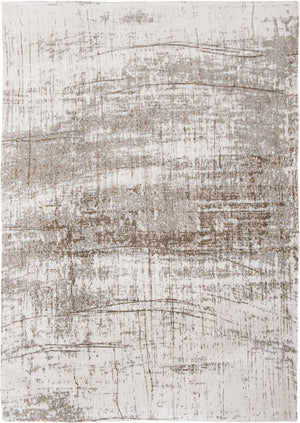 HomeRoots 9' X 13' Gray and Beige Abstract Area Rug with Non-Skid Backing for Durable, Stylish Living Spaces 548527
