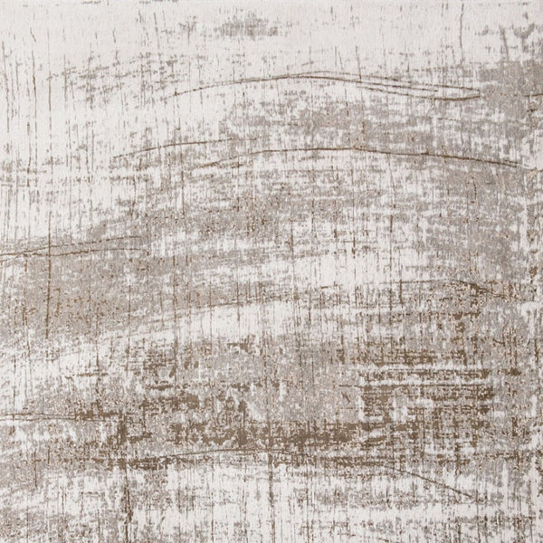 HomeRoots 3' Gray and Beige Abstract Non-Skid Area Rug – Modern Accent for High-Traffic Spaces, Easy Care 8' Round 548529