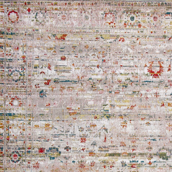 HomeRoots 9' X 13' White Oriental Area Rug – Elegant Non-Skid Design for Secure, Stylish Home Decor & Comfort 548539