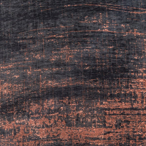 HomeRoots 3'' Black and Gold Abstract Non-Skid Area Rug - Stylish, Durable Design for Modern Spaces and Entryways 5' X 7' 548541