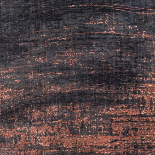 HomeRoots 3'' Black and Gold Abstract Non-Skid Area Rug - Stylish, Durable Design for Modern Spaces and Entryways 5' X 7' 548541