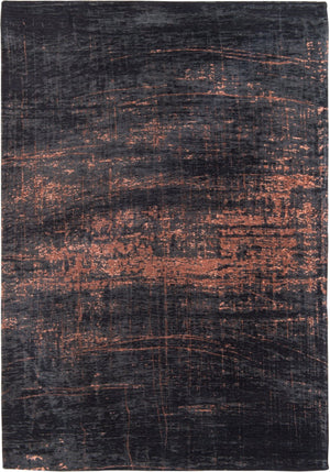 HomeRoots 3'' Black and Gold Abstract Non-Skid Area Rug - Stylish, Durable Design for Modern Spaces and Entryways 8' X 11' 548544