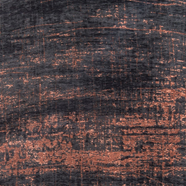 HomeRoots 3'' Black and Gold Abstract Non-Skid Area Rug - Stylish, Durable Design for Modern Spaces and Entryways 8' X 11' 548544