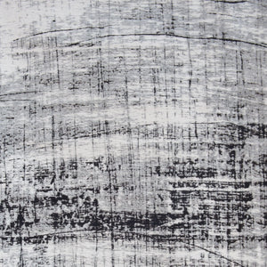 HomeRoots 3' Modern Black and White Abstract Non-Skid Area Rug for Stylish Home Decor and Everyday Use 3' X 5' 548548