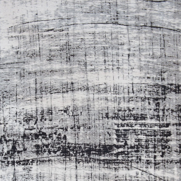 HomeRoots 3' Modern Black and White Abstract Non-Skid Area Rug for Stylish Home Decor and Everyday Use 3' X 5' 548548